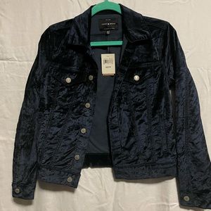 Lucky Brand Blue Velvet Jacket